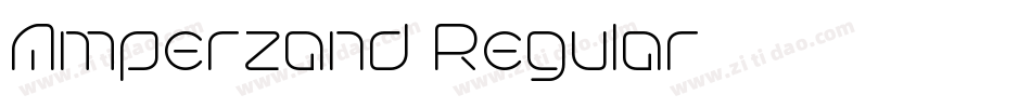 Amperzand Regular字体转换